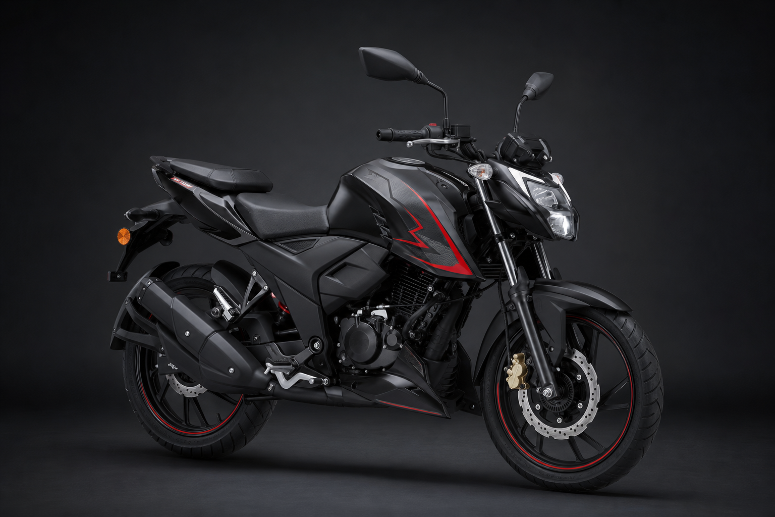 TVS Apache RTR 160 side view